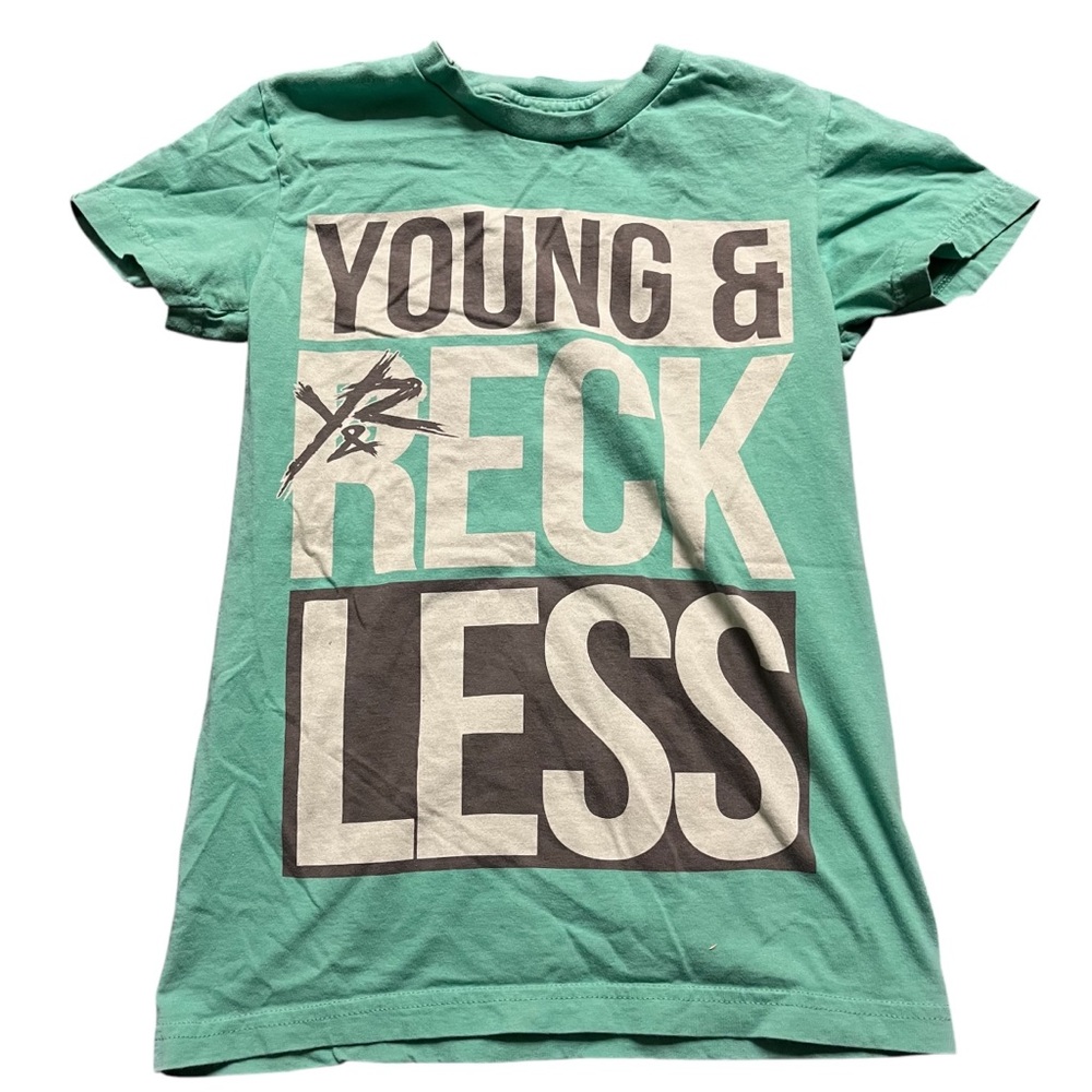 Young & Reckless Girls/women’s junior mint green graphic tee Size: S